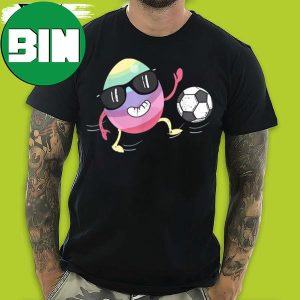 Eggs Playing Soccer Happy Easter Eggs Day 2023 Unique T-Shirt