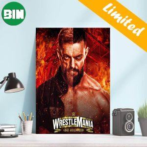 Finn Balor vs Edge Copeland WWE WrestleMania The Devil vs The Demon Poster-Canvas