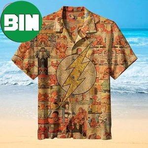 Flash Retro Logo DC Comics Summer Hawaiian Shirt