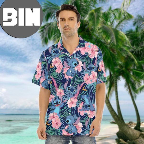 Floral Lilo And Stitch Tropical Shirt Hawaiian Shirt