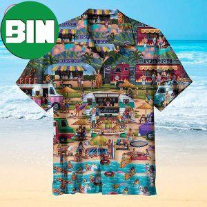 Food Truck Festival Summer Tropical Hawaiian Shirt