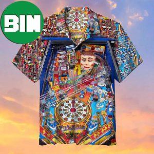 Funhouse Pinball Machine Summer Hawaiian Shirt