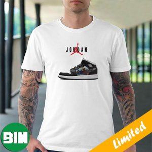 GS Air Jordan 1 Mid Hologram Sneaker T-Shirt