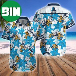 Gold Coast Titans Mascot Summer Tropical Hawaiian Shirt