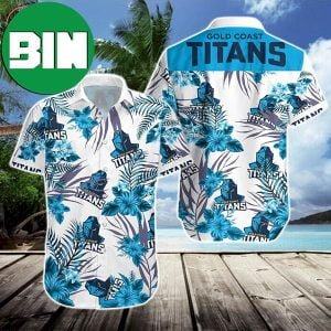 Gold Coast Titans Summer Tropical Hawaiian Shirt