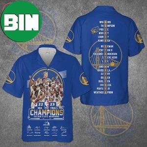 Golden State Warriors 22-23 Champions Summer Hawaiian Shirt