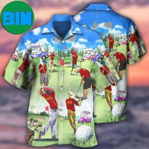 Golf People Are Playing Golf Summer Hawaiian Shirt