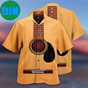 Guitar Basic Style Summer Hawaiian Shirt