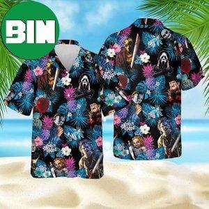 Halloween Horror Villians Tropical Summer Hawaiian Shirt