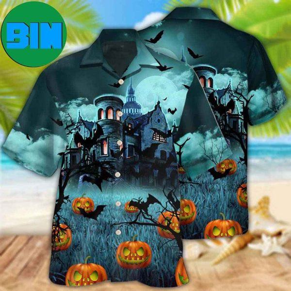 Halloween Night Dark Pumpkin Tropical Hawaiian Shirt