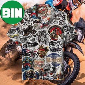 Harley Motors Commemorative Summer Hawaiian Shirt