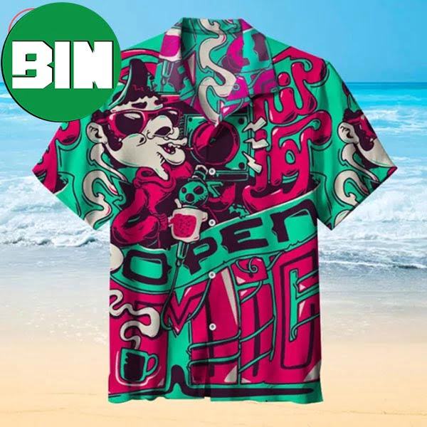 Hip-Hop Pattern Summer Hawaiian Shirt