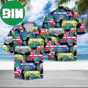 Hippie Bus Summer Tropical Hawaiian Shirt