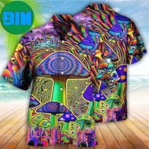 Hippie Mushroom Stunning Magic Style Tropical Hawaiian Shirt