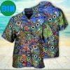 Hippie Mushroom Peace Love Life Style Summer Hawaiian Shirt