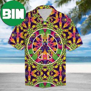 Hippie Peace Freaks Cats Hawaiian Shirt Summer