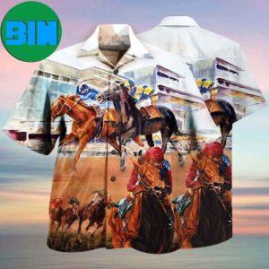 Horse Racing Amazing Tropical Hawaiian Shirt