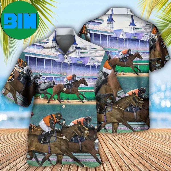 Horse Racing So Cool Summer Hawaiian Shirt