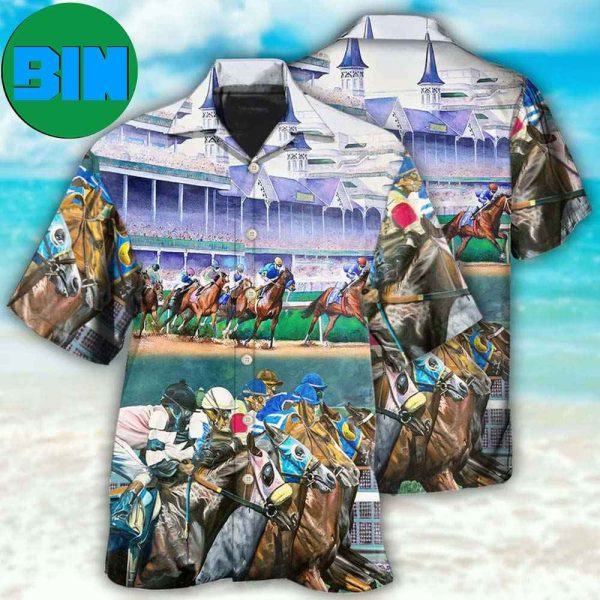 Horse Racing We Love Amazing Style Tropical Hawaiian Shirt