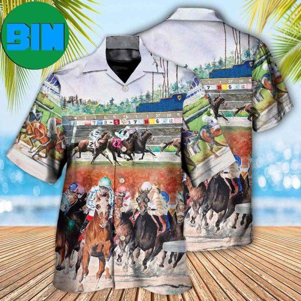 Horse Racing Wild Power Summer Hawaiian Shirt