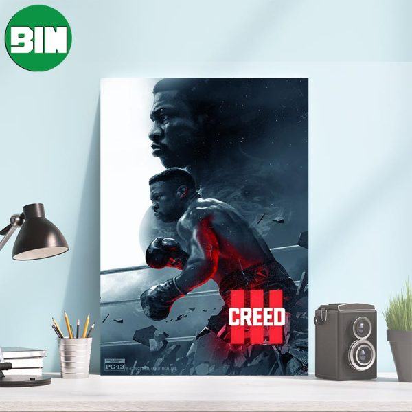 Jonathan Majors Creed 3 Let’s Fight Poster-Canvas