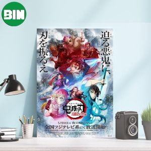 Kimetsu No Yaiba TV Anime Poster – Swordsmith Village Arc New Key Visual Decor Canvas-Poster