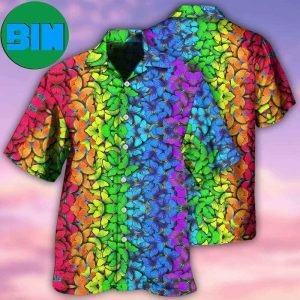 LGBT Colorful Rainbow Butterfly Summer Hawaiian Shirt