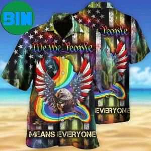 LGBT Eagle We The People Style Tropical Hawaiian Shirt