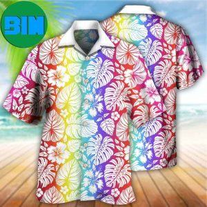 LGBT Tropical Leaf Summer Hawaiian Shirt