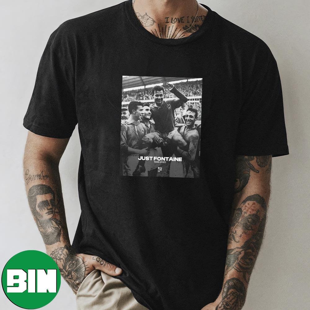 Legend Of France Football Just Fontaine RIP 1933 - 2023 Unique T-Shirt