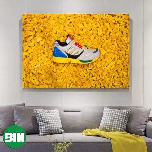 Lego x Adidas ZX 8000 Sneaker Poster-Canvas