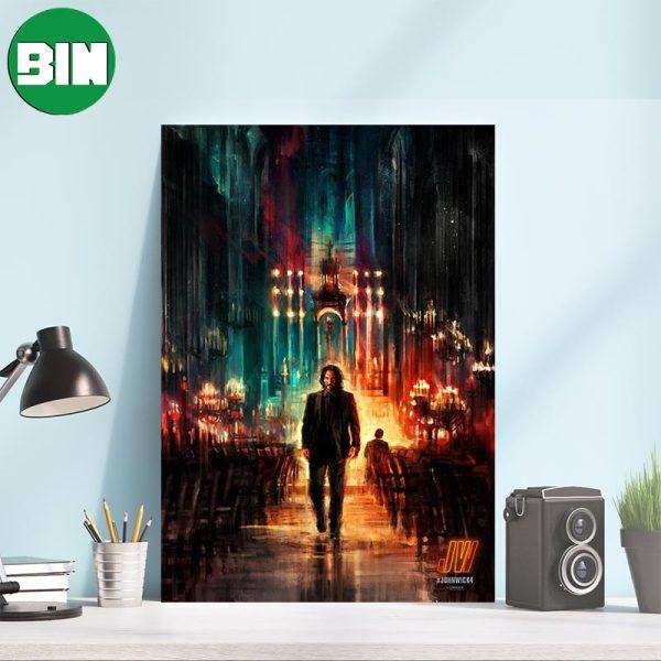 Let’s Fight John Wick 4 Movie Poster-Canvas