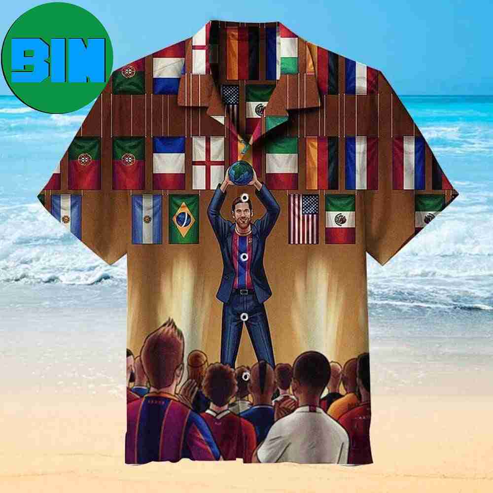 Lionel Messi The GOAT Summer Hawaiian Shirt