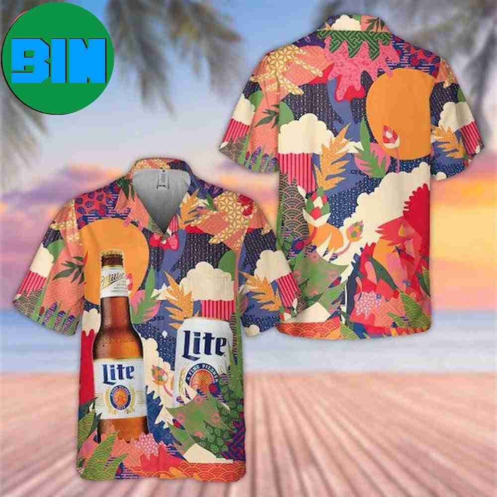 Lite Beer Summer Tropical Hawaiian Shirt