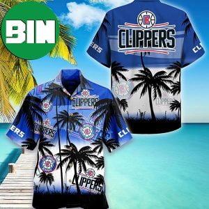 Los Angeles Clippers Palm Tree Summer Hawaiian Shirt