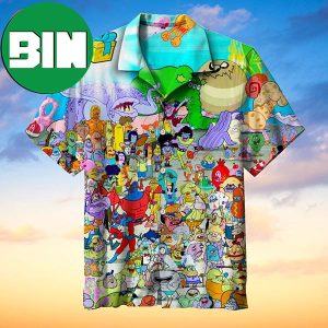 Lots Of Spongebob Characters Summer Hawaiian Shirt