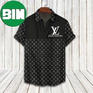 Louis Vuitton 2023 All Black Summer Hawaiian Shirt