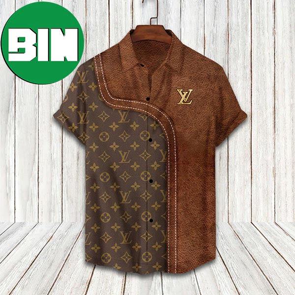 Louis Vuitton 2023 Brown Flip Flops Summer Hawaiian Shirt
