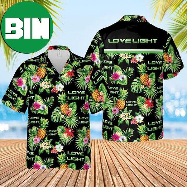 Love Light Condoms Summer Tropical Hawaiian Shirt