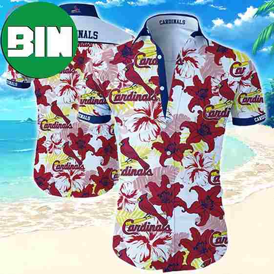 MLB St Louis Cardinals Summer Floral Hawaiian Shirt