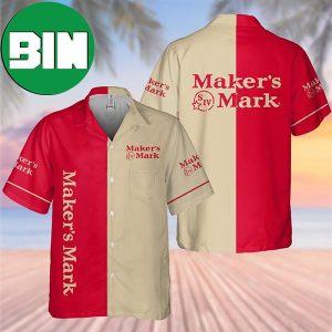 Makers Mark Bourbon Summer Hawaiian Shirt