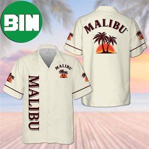 Malibu California Summer Palm Tree Hawaiian Shirt