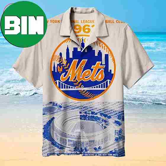 MlB New York Mets Stadium Summer Hawaiian Shirt