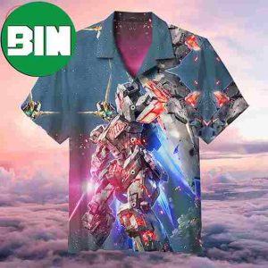 Mobile Suit Gundam Summer Hawaiian Shirt