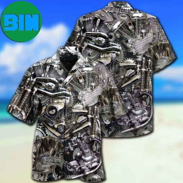 Motorcycle Don’t Go Gray We Turn Chrome Summer Hawaiian Shirt