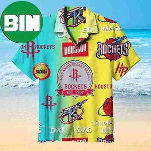 NBA 40th Anniversary Houston Rockets Summer Hawaiian Shirt