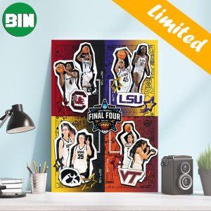 NCAA March Madness 2023 And Then There Were Four 2023 Women’s Final Four Dallas Fan Gifts Poster-Canvas