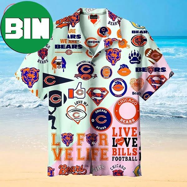 NFL Chicago Bears Summer Hawaiian Shirt - Binteez