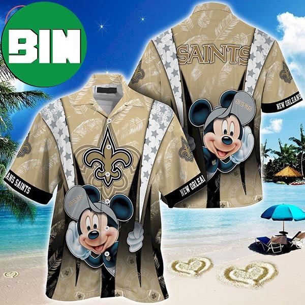 New Orleans Saints Mickey Mouse Summer Hawaiian Shirt