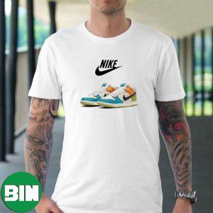 New Pale Ivory Nike Dunk Mids Sneaker T-Shirt